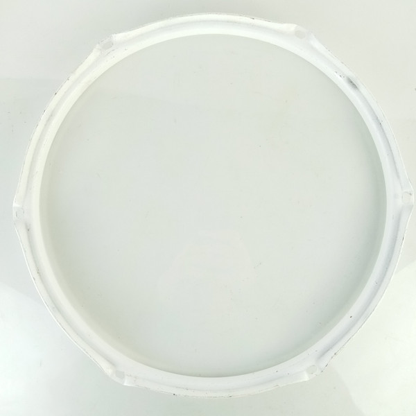 Ludwig 13"6Lug Tom Drum 2.3mm Batter Rim/Hoop White Powder-Coat Triple Flange