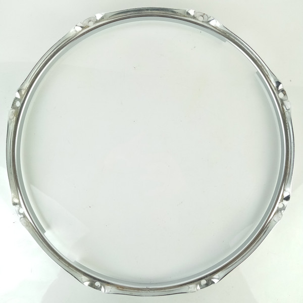 Premier 14"8Lug Snare Drum Resonant Rim/Hoop Vintage70s UK Marching/Parade/Field