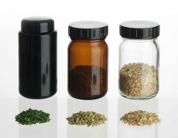 Miron 1L Glass Jar Violet Glass 1000mL Air-Tight Storage Container Wide-Mouth UV