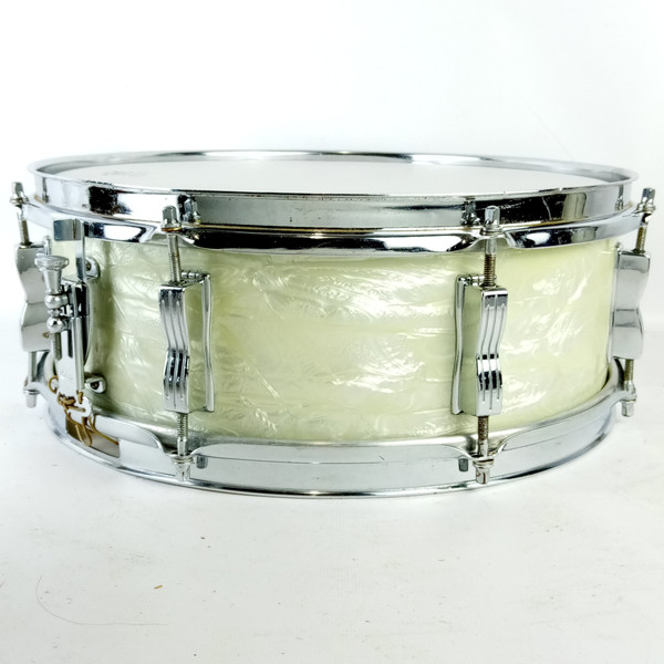 Ludwig 5x14"Jazz Festival Pre-Serial White Marine Pearl Snare Drum 60s WMP Fest