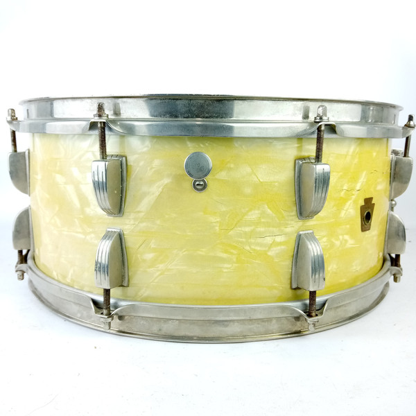 *WFL Ludwig 6.5x15"Festival Model Snare Drum WMP School Concert Nickel-Brass NOB