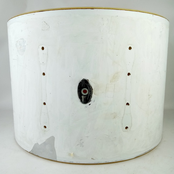 *Slingerland 14x20" Vintage 80s 5Ply Chrome-Wood COW White Paint Bass Drum Shell