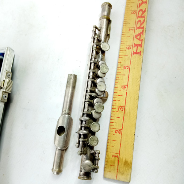 Armstrong Model 290 Sterling Silver Piccolo Flute #46189 Vintage 70s Elkart+Case