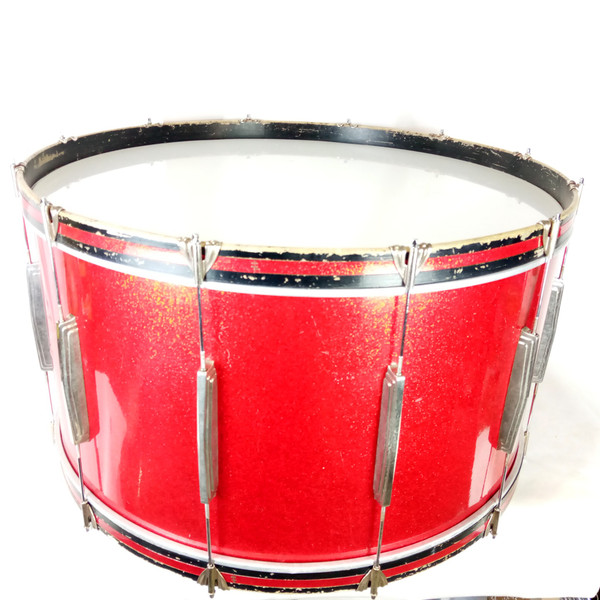 Ludwig 16x32"Deluxe Concert Bass Drum Vintage60s 3P African Mahogany Red Sparkle