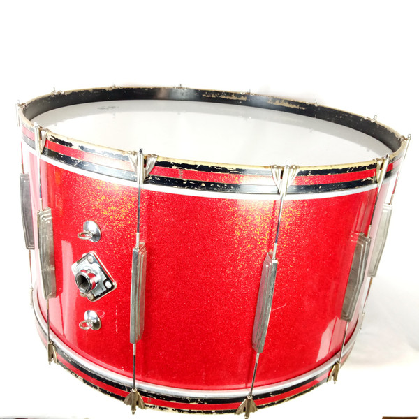 Ludwig 16x32"Deluxe Concert Bass Drum Vintage60s 3P African Mahogany Red Sparkle