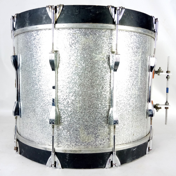 Ludwig 14x20"Bass Drum Maple Vintage 90s Monroe Silver Sparkle Concert/Marching