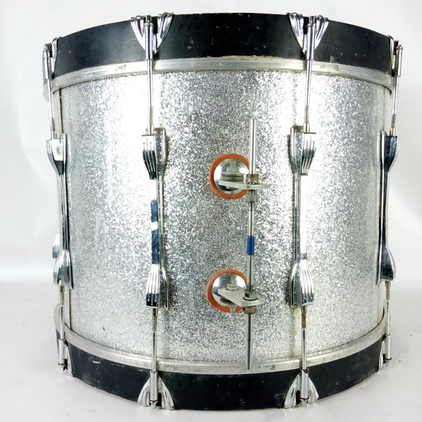 Ludwig 14x20"Bass Drum Maple Vintage 90s Monroe Silver Sparkle Concert/Marching