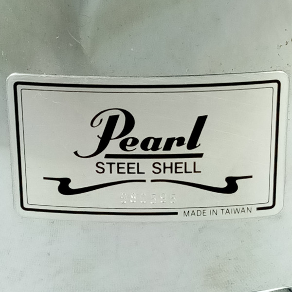 Pearl 5.5x14" Steel Shell Snare Drum 10-Lug Vintage 90s w Muffler Throw-Off/Butt