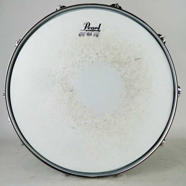 Pearl 5.5x14" Steel Shell Snare Drum 10-Lug Vintage 90s w Muffler Throw-Off/Butt