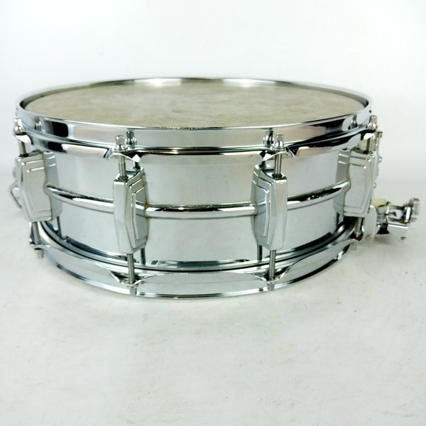Ludwig 5x14"Super-Sensitive #410 Snare Drum 70s Pointy Blue/Olive Badge USA 159x
