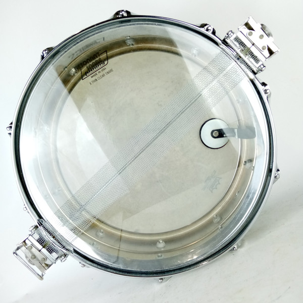 Ludwig 5x14"Super-Sensitive #410 Snare Drum 70s Pointy Blue/Olive Badge USA 159x