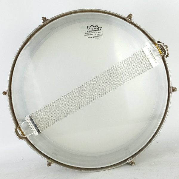 *Wilson Bros 4x14" Brass Snare Drum 3-Way Nickel Vintage 20s Chicago USA 6-Lug*