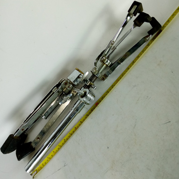Ludwig Modular II Snare Drum Stand L2941 Chrome Vintage 80s Double-Braced Tripod