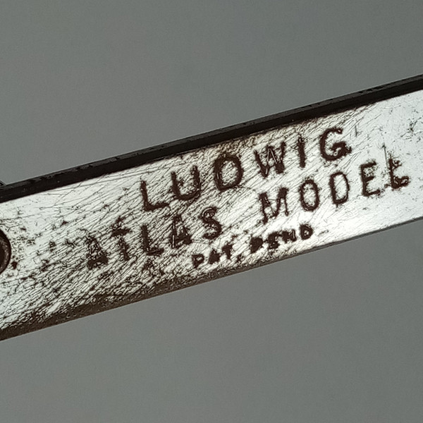 *Ludwig #1364 "Atlas" Vintage60s Script Logo Snare Drum Stand Chrome Chicago USA