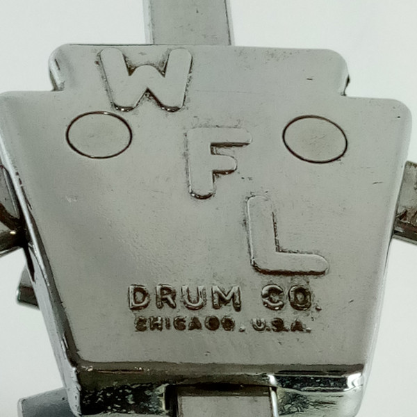 WFL Ludwig Atlas Snare Drum Stand Basket +Generic Tripod Base Vintage Chrome 50s