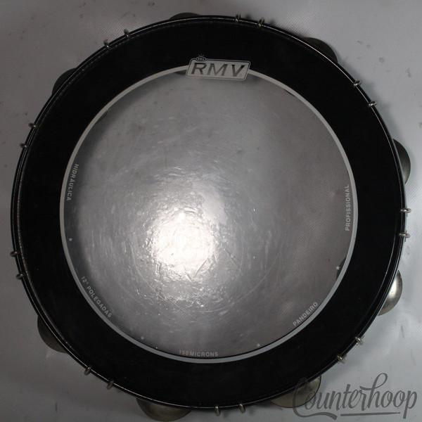 Pandeiro Drum 12" Tambourine Fine-Tension Lugs Single-Head Wood Latin Percussion