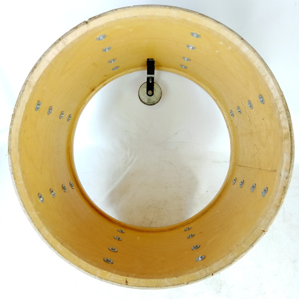 *Ludwig 12x15" Virgin Silver Sparkle Mach-Lug Tom Drum Tenor Floor Rack 70s B/O*