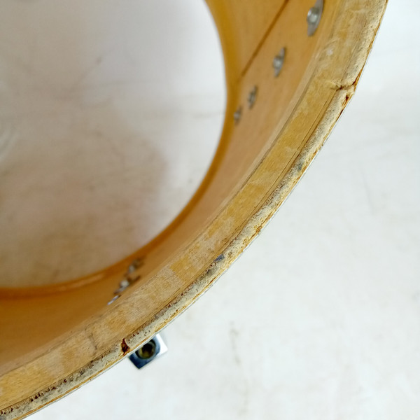 *Ludwig 12x15" Virgin Silver Sparkle Mach-Lug Tom Drum Tenor Floor Rack 70s B/O*