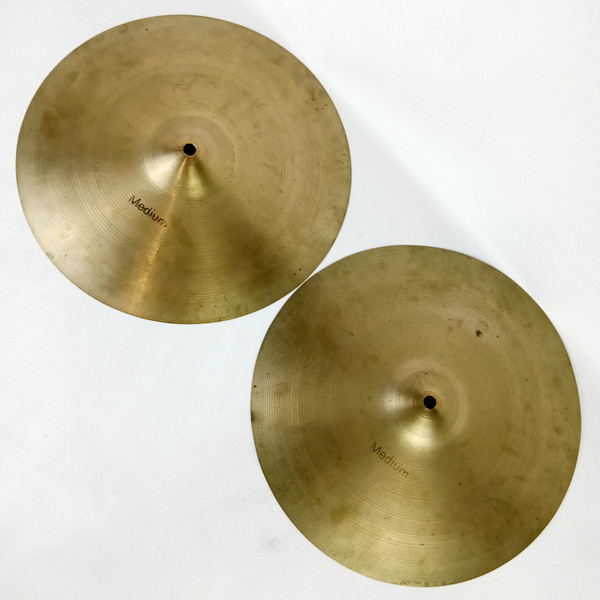 Pasha 13"Rogers Hi-Hats Cymbal 611/620g Paper-Thin B20 Bronze UFIP Italian Italy