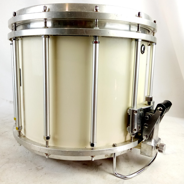 Pearl 12x14"FFX Championship Maple Marching Snare Drum White Free Floating 12Lug