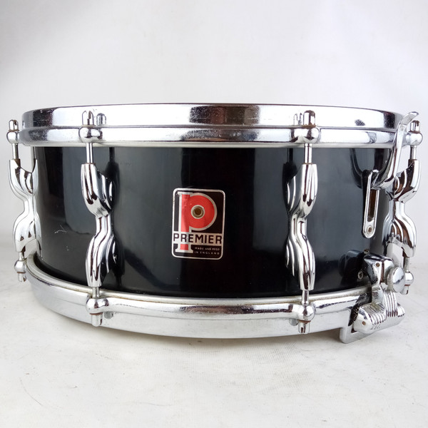 Premier 5x14"Super/Royal Ace Snare Drum Black Wrap Vintage 50s 2000 Pre-Elite UK