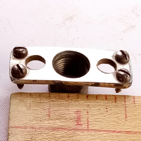 Ludwig/Leedy Calf Skin Heater Element Socket Mount Bracket Snare Drum Vintage10s