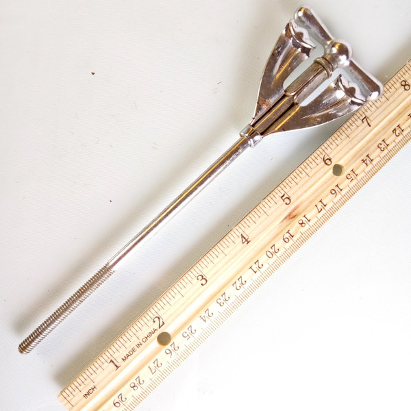 Ludwig 7"Long Bass Drum Bow-Tie Tension T-Rod+Claw Chrome Vintage50-60s Keystone