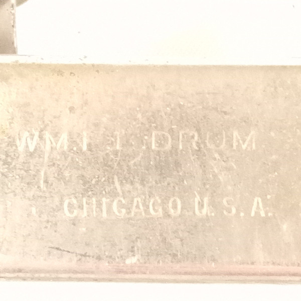 Ludwig WFL Butt Plate Snare Drum Hardware Nickel Plated Vintage30 President Wm.F