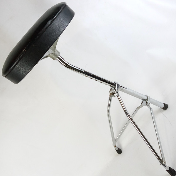 Ludwig 60s 1025-1 Porto-Seat Drum Set Throne Vintage Adjustable Chair Script USA