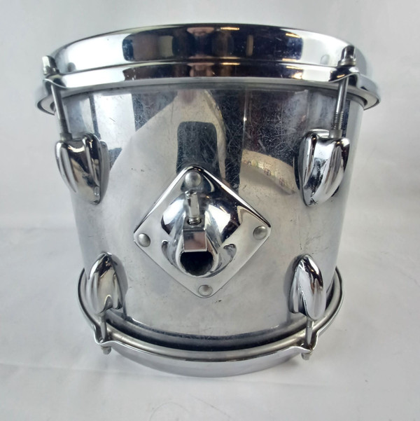 *Slingerland 9x13" Tom Drum 70s Chrome Over Wood COW Sound King Stick-Saver Rims