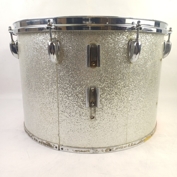 Slingerland 12x18" 3Ply Silver Sparkle Wrap Concert Tom Drum Marching Quad/Bass