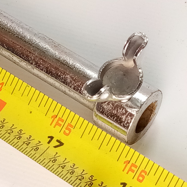 Z-Rod 3/8" Telescoping Cymbal Straight Arm Receiver Mount Holder Chrome Vintage