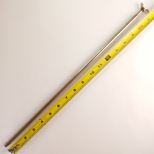 Ludwig 3/8"x17.5" Straight Cymbal Arm Rod Nickel Vintage 50s Bass Drum Mount USA
