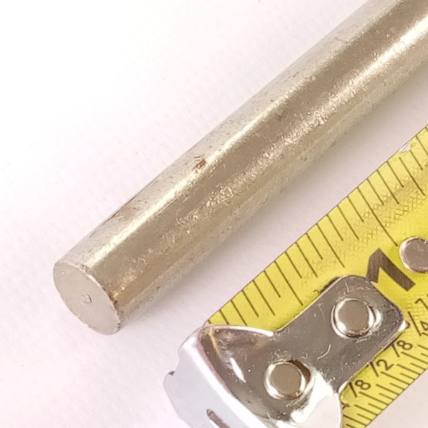 Ludwig 3/8"x17.5" Straight Cymbal Arm Rod Nickel Vintage 50s Bass Drum Mount USA