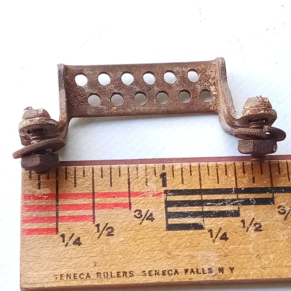 Slingerland Snare Drum Butt Plate Nickel 1.5"Vintage Wilson/Duplex 12-Wire Holes