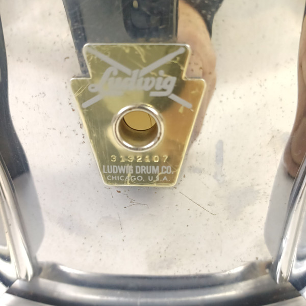 Ludwig 6.5x14"L403 75th Anniversary Chicago Keystone Snare Drum Chrome Over Wood