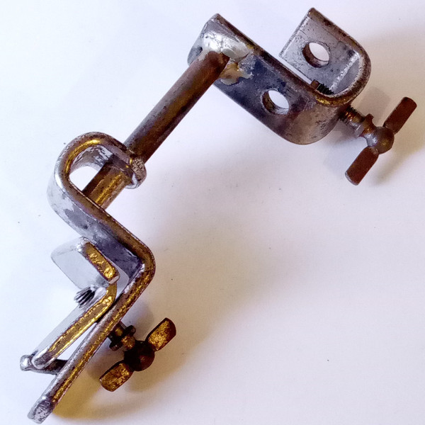 Slingerland Shur-Grip Clamp-On Cymbal Arm Rod Holder Mount Bass Drum Hoop Nickel