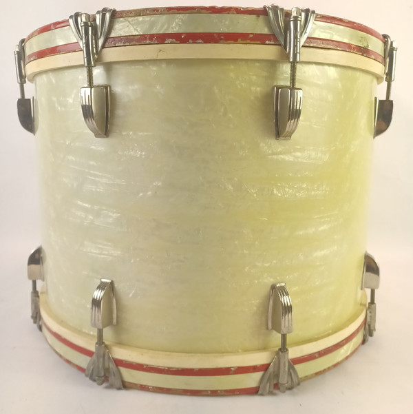 WFL Ludwig 12x17" WMP #977 Tenor Tom Drum Super Classic White Marine Pearl-Hoops WFL Ludwig 12x17" WMP #977 Tenor Tom Drum Super Classic White Marine Pearl-Hoops
