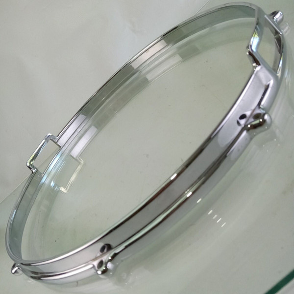 Premier 14" Die-Cast 8-Lug Snare Drum Resonant Rim/Hoop Chrome UK Vintage 50-60s