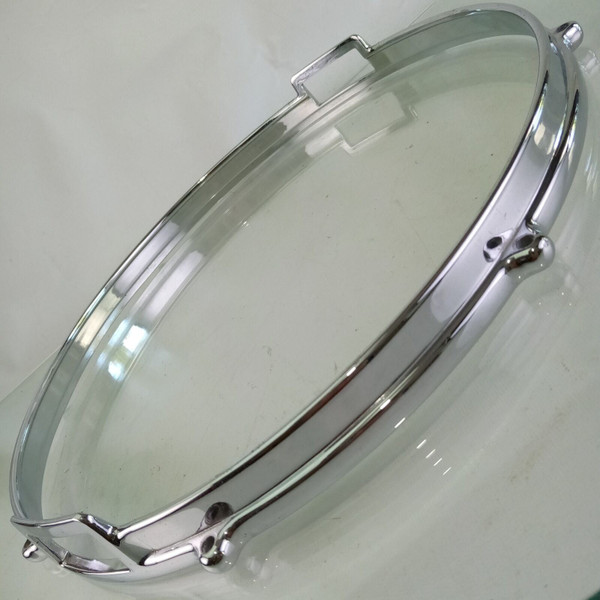 Premier 14" Die-Cast 8-Lug Snare Drum Resonant Rim/Hoop Chrome UK Vintage 50-60s