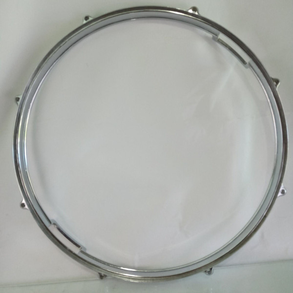 Premier 14" Die-Cast 8-Lug Snare Drum Resonant Rim/Hoop Chrome UK Vintage 50-60s