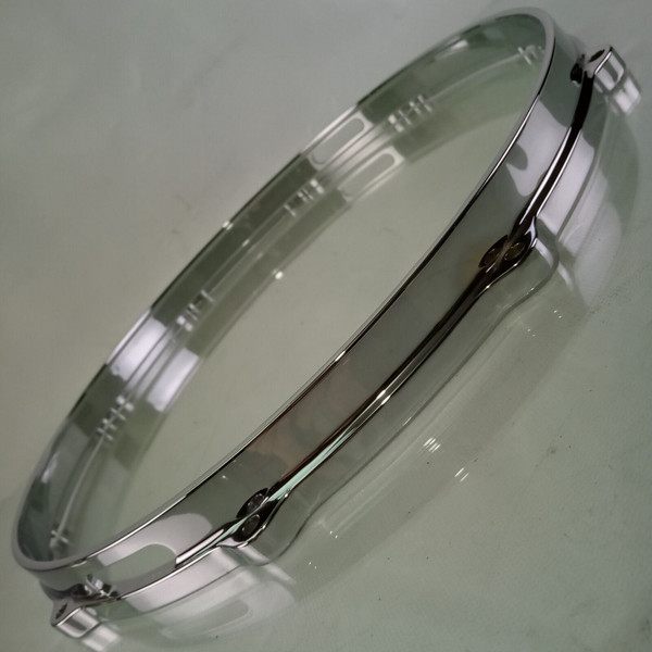 Gretsch 14" Die-Cast 10-Lug Snare Drum Resonant Rim/Hoop Vintage Chrome#4158 70s