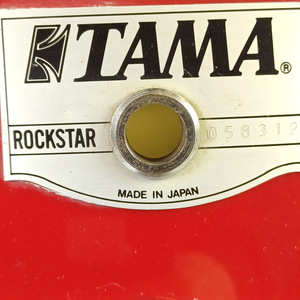 Tama 16x22" Rockstar Pro Bass Drum Fire Storm Red Kick Set Japan Vintage 80s MIJ