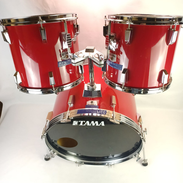 Tama 16x22" Rockstar Pro Bass Drum Fire Storm Red Kick Set Japan Vintage 80s MIJ