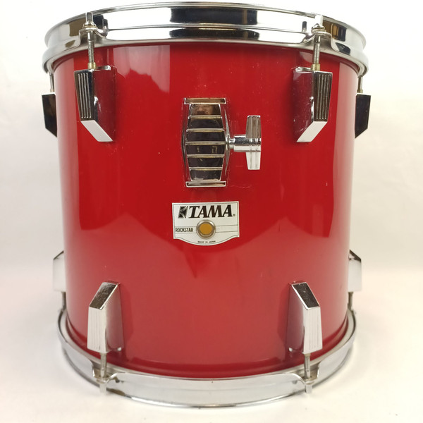 Tama 12x13" Rockstar Pro Tom Drum Fire Storm Red Japan Vintage 80s MIJ Rack/Ride