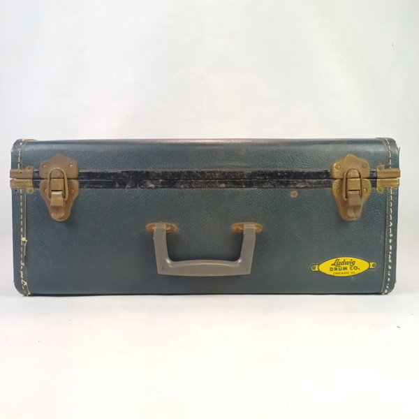 Ludwig 50-60s 8x14"Hard Shell Fiber Snare Drum Case USA Stick/Stand Vintage 6.5"