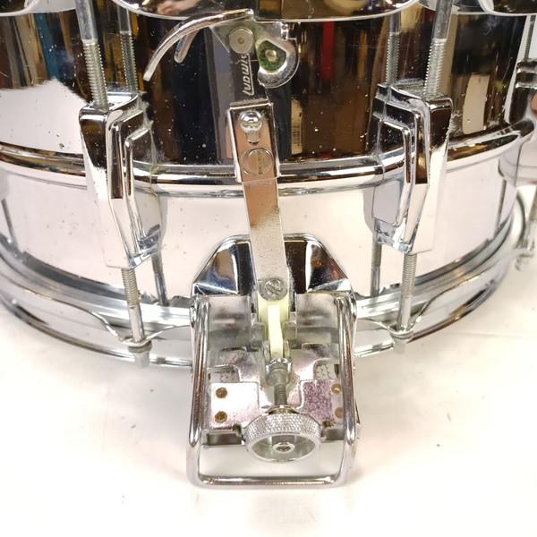 *Ludwig 70s 6.5x14" Super-Sensitive #411 Snare Drum Blue/Olive Badge USA Chrome*