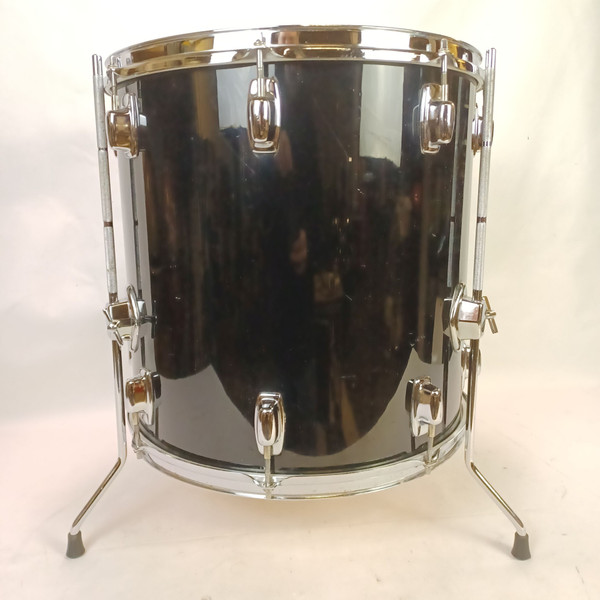 Ludwig 22,12,13,16 Rockers Drum Set 90s Vintage Black Cortex B/O Badges Bass/Tom