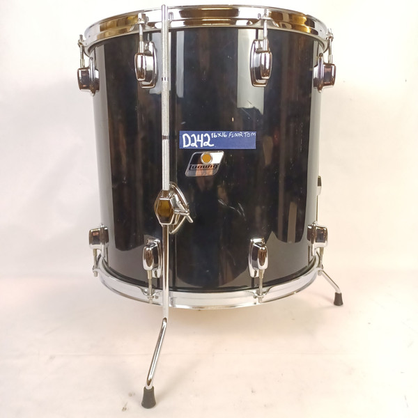 Ludwig 22,12,13,16 Rockers Drum Set 90s Vintage Black Cortex B/O Badges Bass/Tom