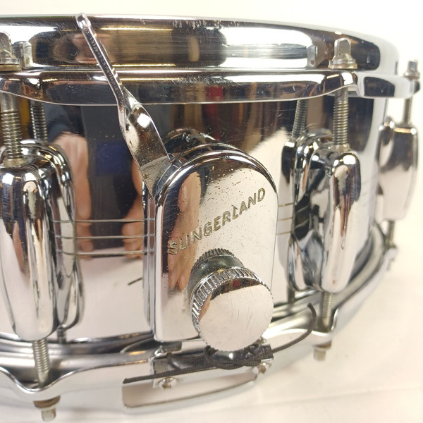 *Slingerland 5x14"10-Lug Brass Gene Krupa COB Snare Drum Vintage 60s No.132 USA*